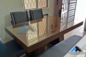Comedor de cristal templado